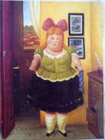 Botero, Fernando - Abstract oil painting.